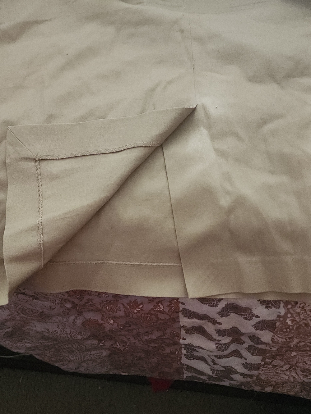 Zara Light Beige Skirt with Side Zip